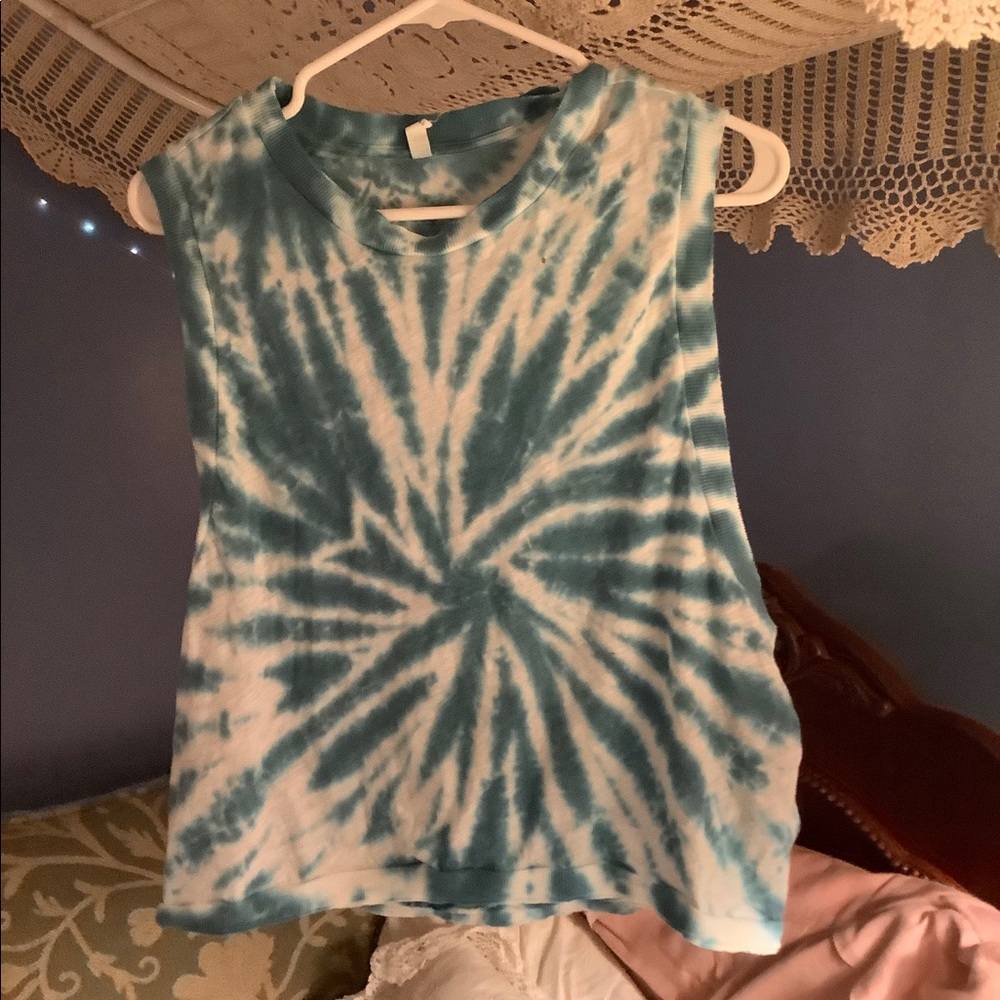 Free People tie dye workout tank
